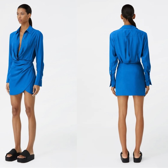 Gauge81 Turquoise Naha Silk Dress - Picture 2 of 5